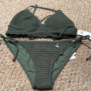Hollister Olive Bikini Set